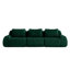 Canapé modulaire moderne de 114 pouces avec tissu en flanelle, siège profond, connexion par boucle et aucun assemblage requis pour le salon-1581660434