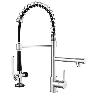 Kitchen Sink Faucet With Pull-Down , , Single Lever Handle, 360-Degree Rotation, Style Versatile Usage