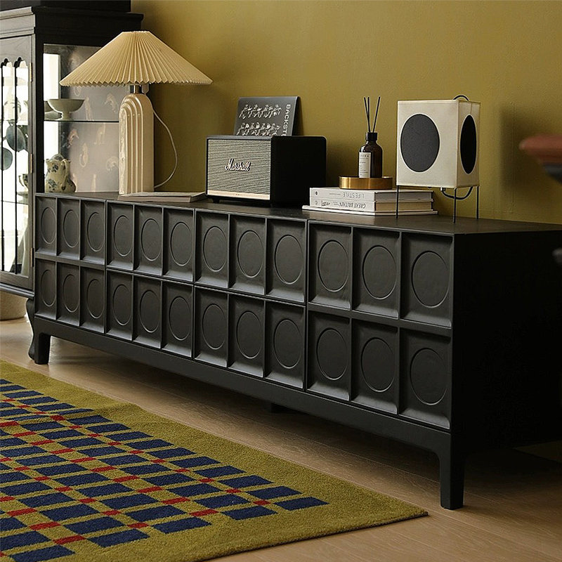 Meuble audio-visuel pour meuble télé rétro mat