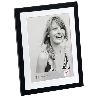 Metal Glossy Finish Picture Frame with Mat