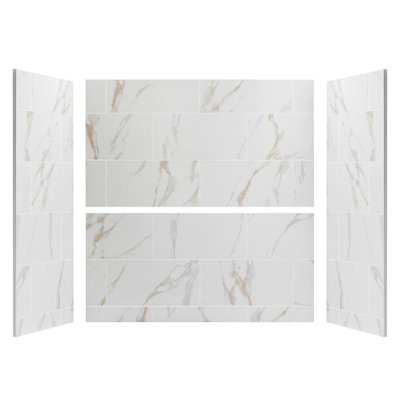 Composite Shower Wall Panel Surround - Seamless 60" Back Wall