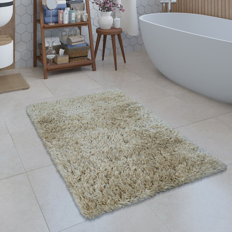 Juliette Non-Slip Bath Rug, 40 x 55cm, Beige