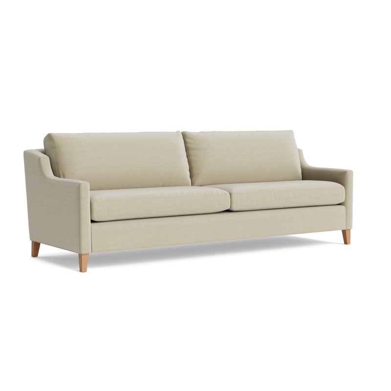 Gigi No Skirt 85 Sofa, Performance Linen - Flax, Natural