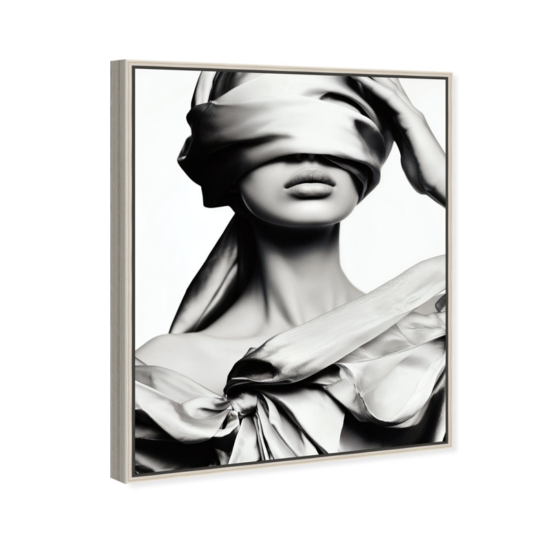 Blinded Grace II Print by Oliver Gal, 31"H x 37"W, Silver Floater Frame
