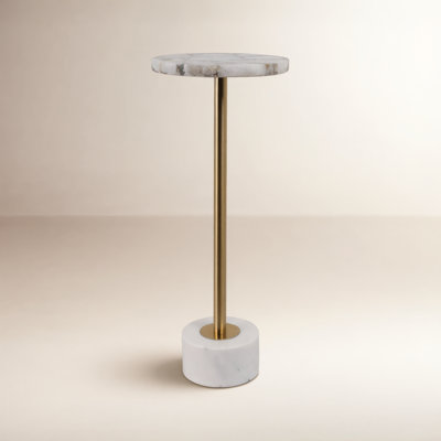 Robertia 10" Genuine Marble End Table