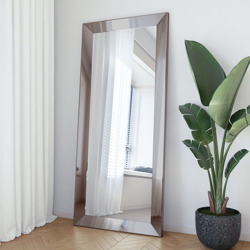 Gabrielle Rectangle PS Leaning Mirror Wall Mirror with Wide Frame
