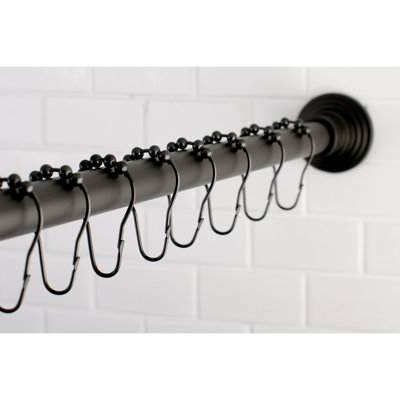 Tringle à rideau de douche réglable avec anneaux de 60 à 72 pouces Kingston Brass Edenscape