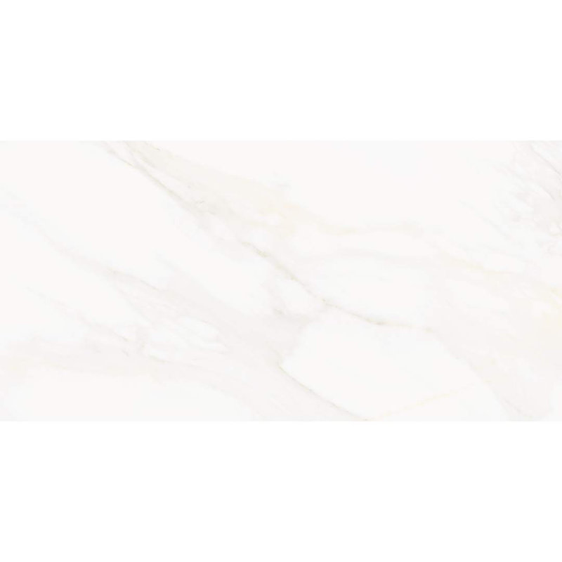  The Tile Life Savannah 12" x 24" Calacatta Gold Porcelain Wall Tile, White Satin