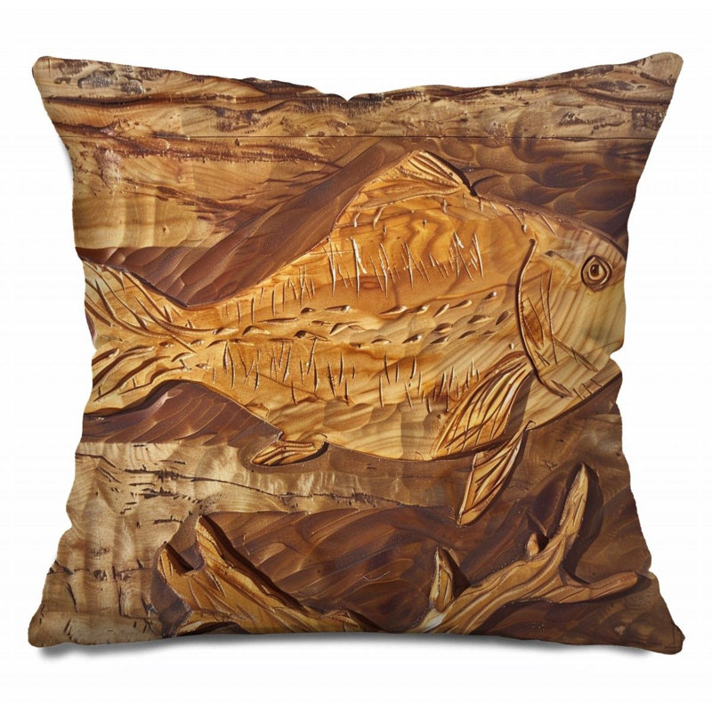 Coussin décoratif réversible en mélange de coton à motifs géométriques, H 14 po x l 14 po