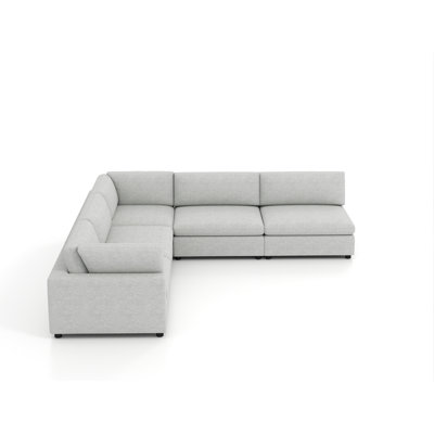 Canapé modulaire rembourré 5 pièces Nuccio