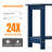 Aliah HIPS Outdoor Side Table Adirondack 2-Tier End Table Weatherproof & Durable Patio Table Outdoor End Table for Patio, Poolside, and Lawn-1031503870