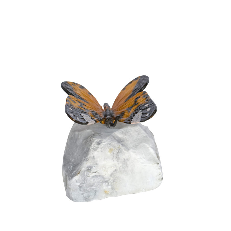 Aghaboy Butterfly Mounted on a Rock Statue