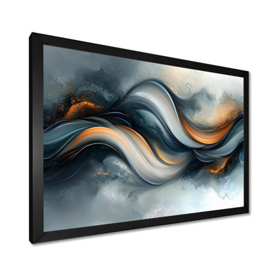 Parallel Streams of Fractal Horizon I - Art mural abstrait spirale moderne