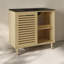 Meuble-lavabo autoportant 36 po Delice en chêne naturel avec comptoir à 3 trous noir Delice