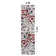 Rooshi Floral Gray/Red Area Rug