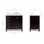 Ensemble de meuble-lavabo simple 37 po Cambridge-745884862
