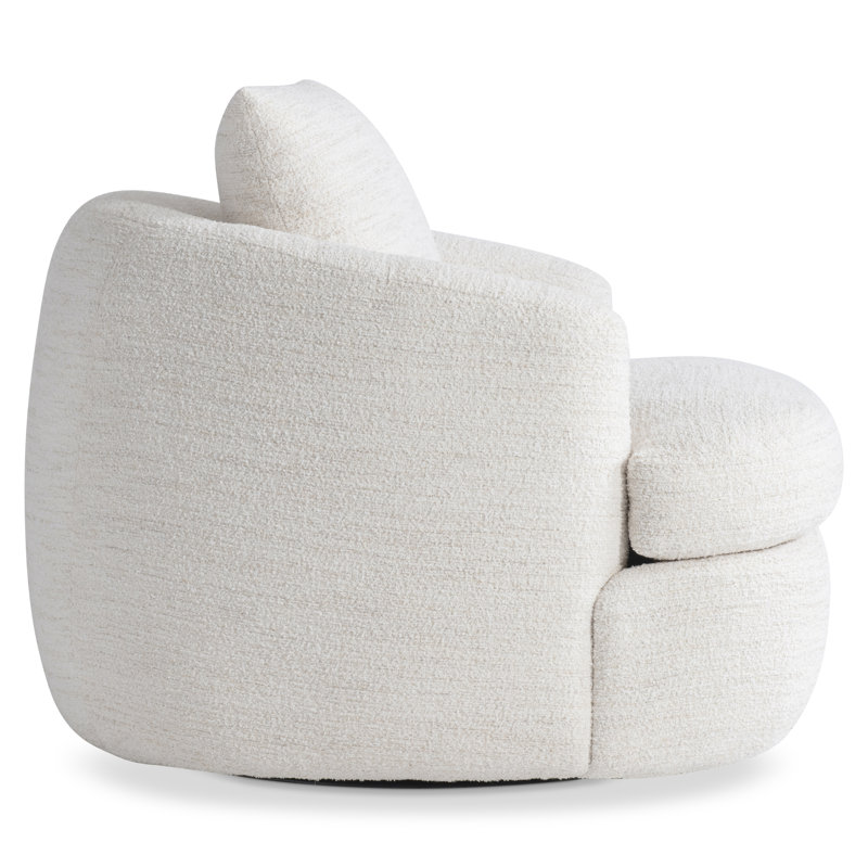 Plush Swivel Armchair