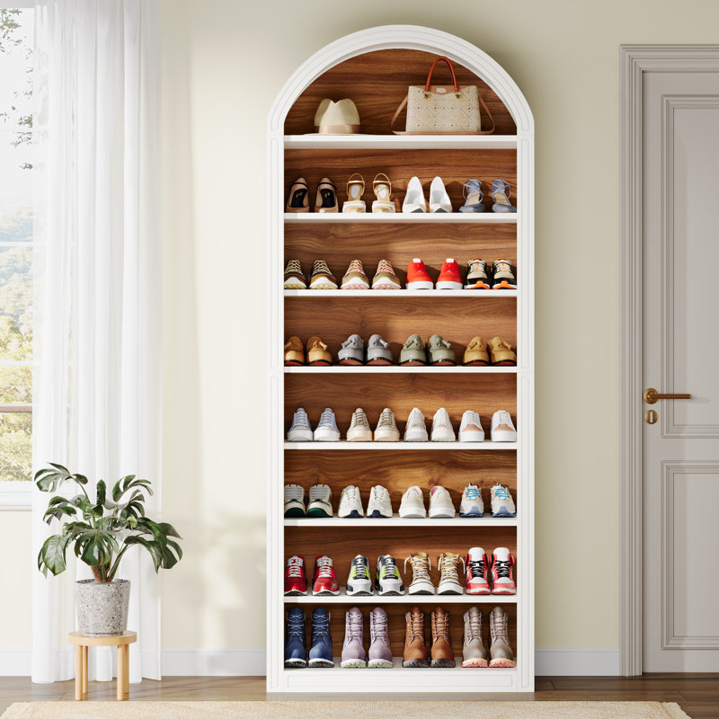 8-tier Shoe Storage Cabinet, White