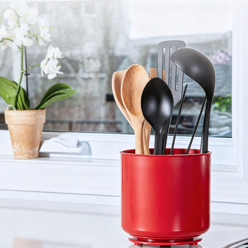 Plastic Round Utensil Crock