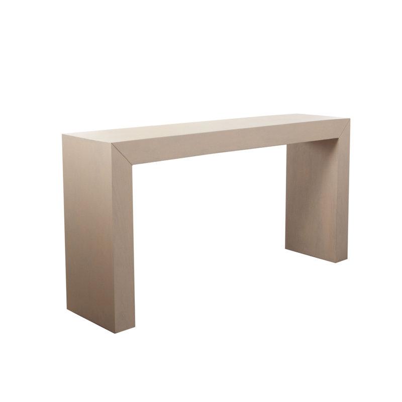 Console de canapé moderne Soma, 60 po de large, gris naturel