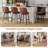 Costway 27 Inch Swivel Bar Stool With Padded Seat Metal Legs & Footrest-1788249219