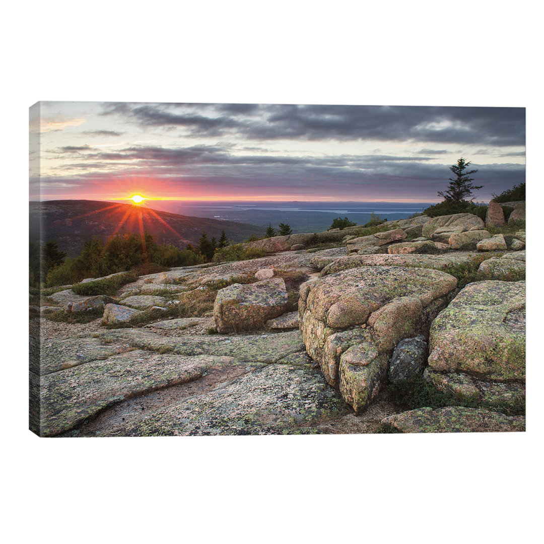 Acadia National Park Sunset - Wrapped Canvas Print