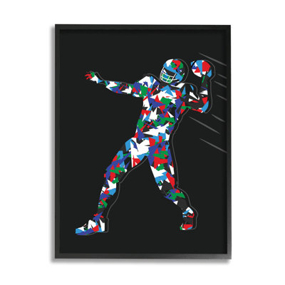 " Football Player Abstract Pattern " by Arrolynn Weiderhold