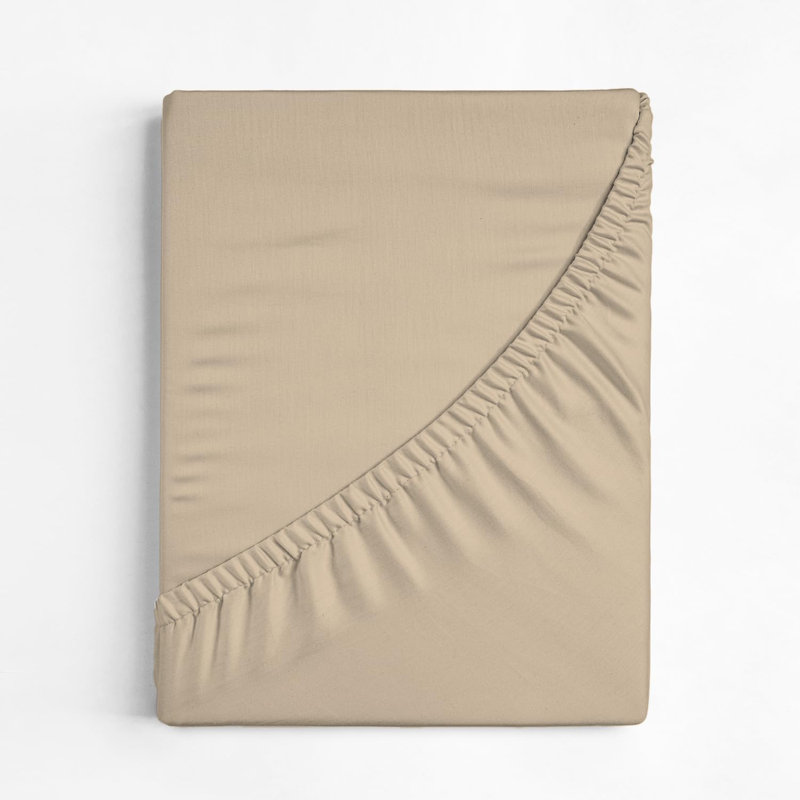 400 Thread Count Cotton Extra Deep Pocket Fitted Sheet - Hotel Luxury Single Fitted Sheet Only - Easily Fits 18" to 24" Mattress