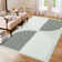 Modern Machine Washable Rug with Rubber Backing Geometric Non-Slip Area Rug for Living Room Bedroom Dining Room Office
