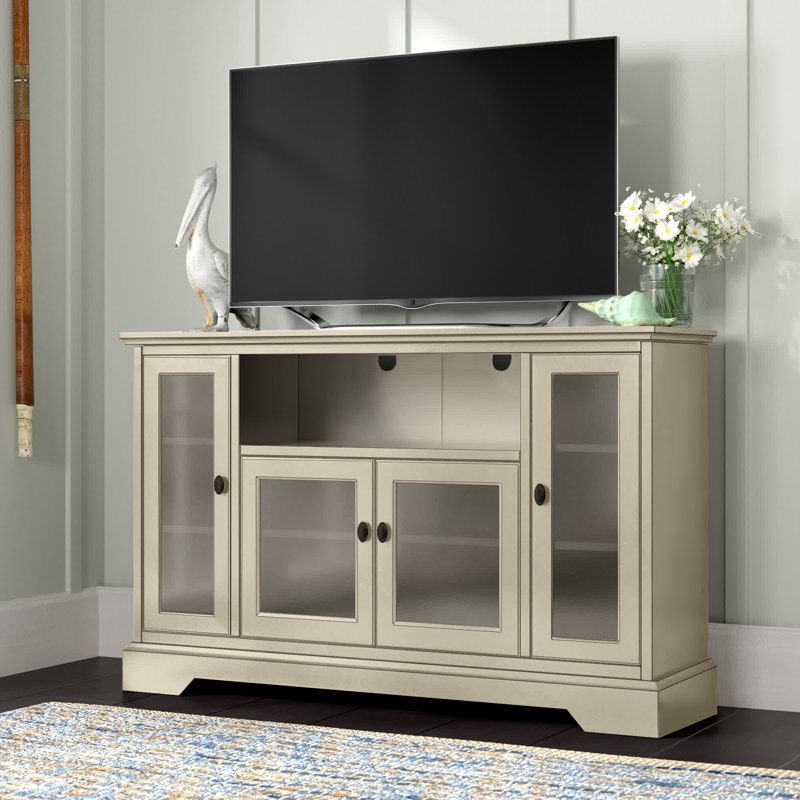 Broddi 52" 4-Door TV Stand for TVs up to 58", Antique White