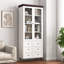 Armoire de rangement blanche en panneau de fibres à densité moyenne