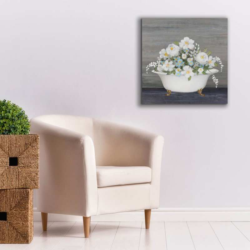 Art mural en toile «Blooming Bath» par Julia Purinton, Winston Porter, 26 po x 26 po