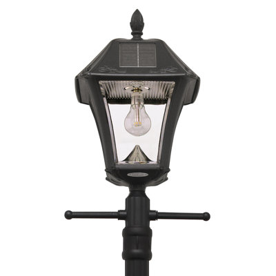 No Wiring Required Baytown Solar Lamp Post with EZ Anchor
