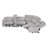Jagger Velvet Power Reclining Sectional with USB Ports -101430383