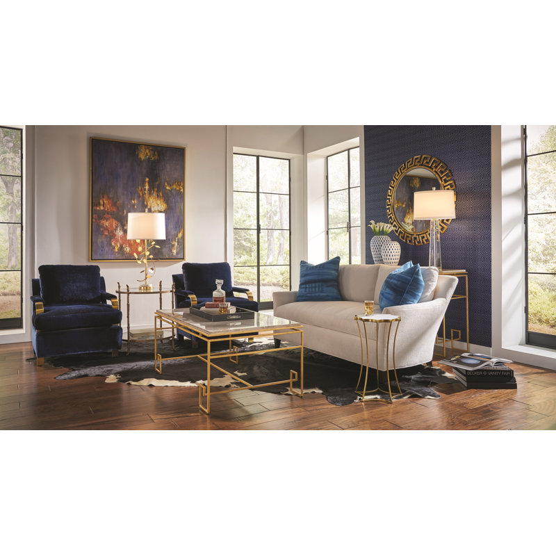 Athena Circle Metal Wall Mirror, 40" H x 40" W