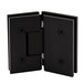 E37D233F8B1744E8AAFFE75708E009E7 Venice Series 135 Degree Glass-To-Glass Hinge, Brass Material, 3/8" To 1/2" Glass Thickness, HD Square Profile, Brushed Bronze Finish