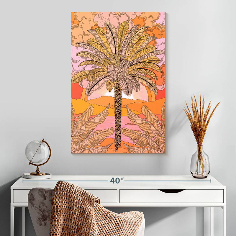 Palmier orange Harnek, H 30 po x l 20 po