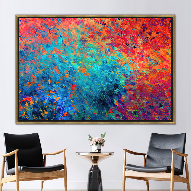 Print on Canvas, 25cm H x 35cm W, Gold Floater Frame