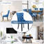 Chaises de salle à manger en velours rembourré Milva-96040333