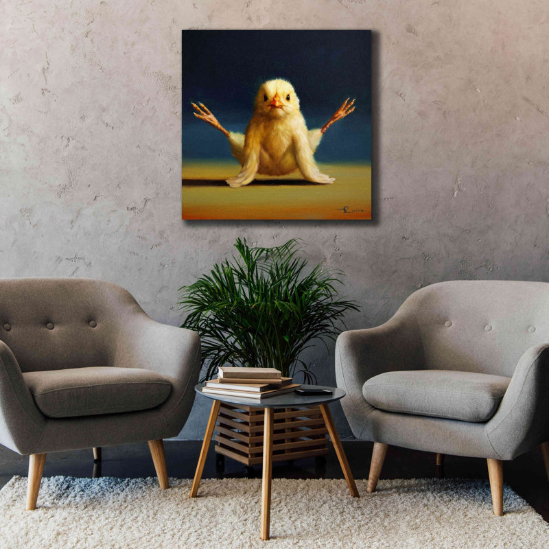 «Yoga Chick Firefly» par Lucia Heffernan, reproduction sur toile tendue, H 37 po x l 37 po x P 1,5 po