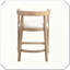 Ensemble de 2 tabourets de comptoir en bois d'hévéa Ensemble pratique, durable, élégant, fonctionnel, compact-121321833