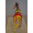 Modern Art Colored Zebra Resin Statue -  Size: 29"L X 12"W X 22"H.