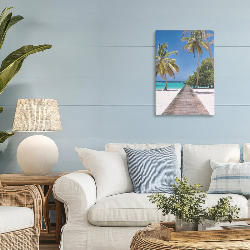 Toile Pristine Morning Tropical Coast, conception de Marcus Prime, H 24 po x l 16 po