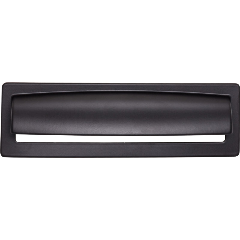Hollin Cup/Bin pull, Black, 5 1/16" Center to Center