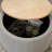 Ottoman 2-in-1 Round Storage End Table/Footstool, 25.5"x25.5"x14.5", Light Grey | MDF-2008140040