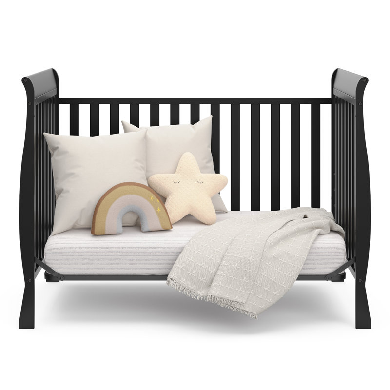 Lit de bébé convertible 3-en-1 Maxwell, Noir