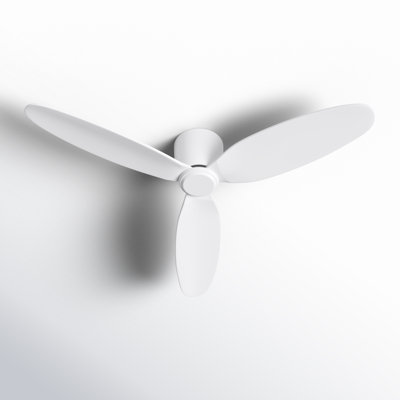 Hardy 3 - Blade Flush Mount Ceiling Fan with Remote Control
