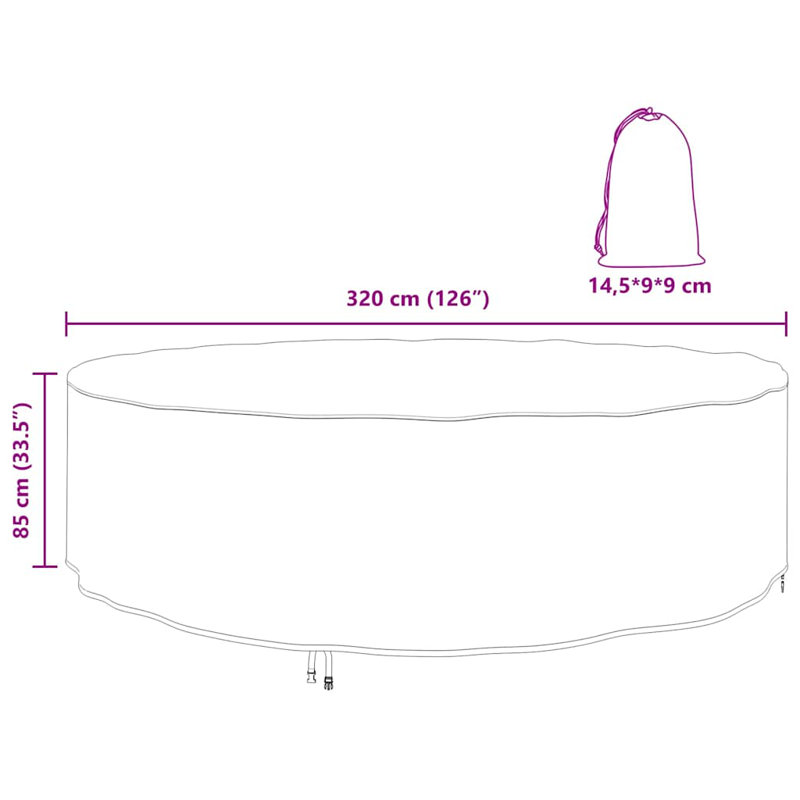 Outdoor Patio Dining Set Cover