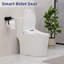 Siège de toilette électronique avec chauffe-eau instantané, PREMIST et EWATER + nettoyage de baguette, bidet de toilette allongé