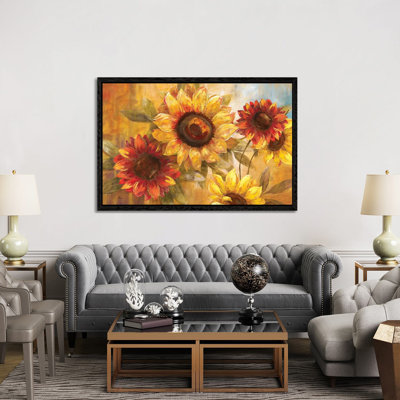 Sunflower Cheer by Nan - Wrapped Canvas Painting